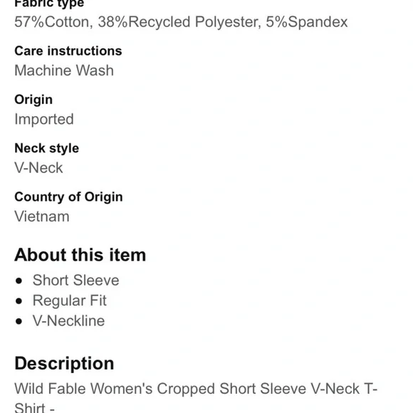 Cropped V neck top women’s xs black euc sexy flattering juniors comfortable - Picture 5 of 5